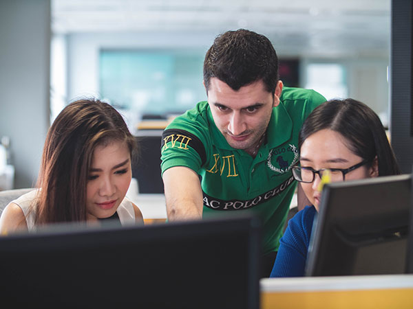 Team working together
